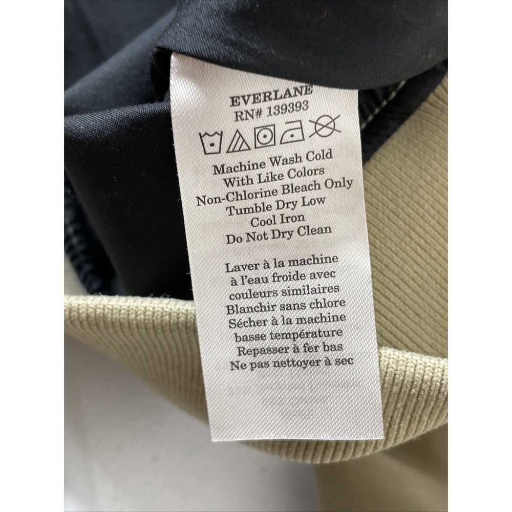 Everlane Uniform The Bomber Jacket Mens Size Medium‎ Beige Full Zip Arm Pocket - Picture 9 of 12